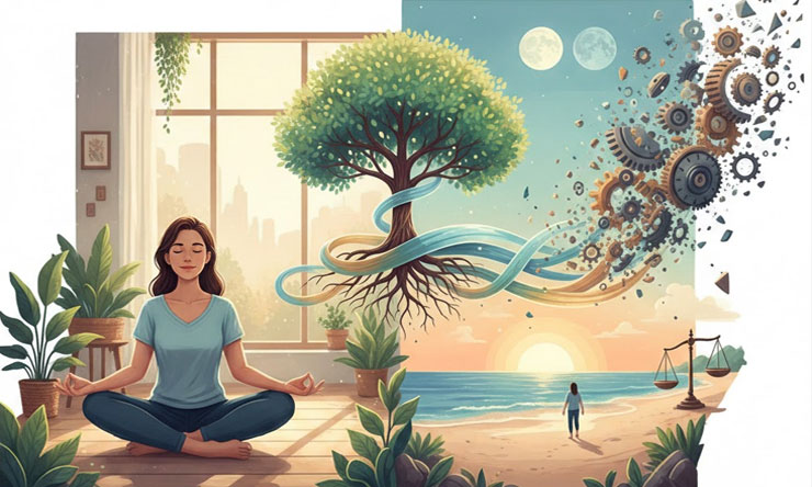 Illustration Showing Human Value Beyond Work And Productivity